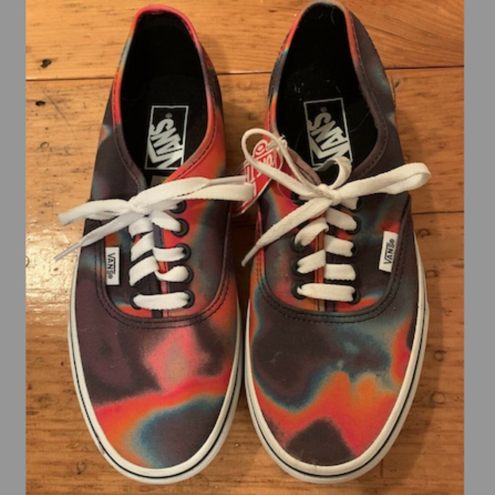 VANS AUTHENTIC TIE DYE SNEAKERS MENS 6.5 WOMENS 8, EURO 38.5